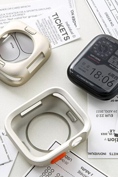 PSGT Apple Watch 2024 Kasa Koruyucu Kılıf, Yeni Tampon Yumuşak Apple Watch Series 10 11 46mm Uyumlu Tpu