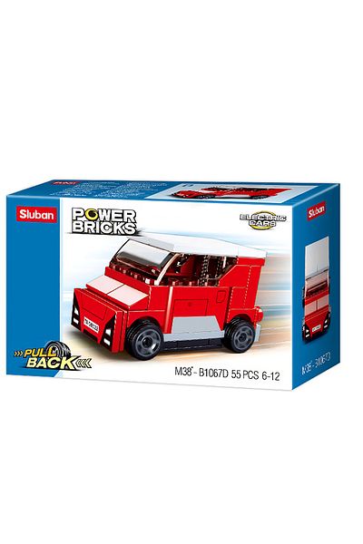 Sluban Power Bricks Series -Blue Electric Vehicle Building Blocks 55 PCS