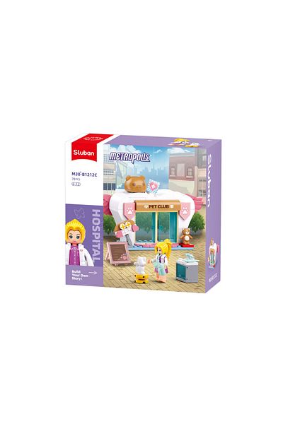 Sluban Plastic Blocks Animal Grooming Shop - 78 pcs