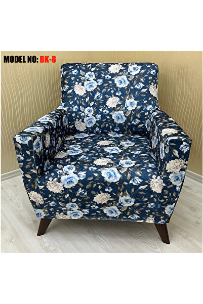 KILIFSAN Desenli̇ Kadi̇fe Kumaş 2 Adet Üçlü & Çekyat- 2 Adet Tekli̇ Set Koltuk Kilifi