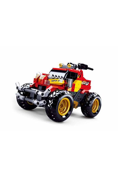 Sluban Power Bricks Series, Off-Road Vehicle Building Set 265 Pieces, with Remote Conrtol- Red