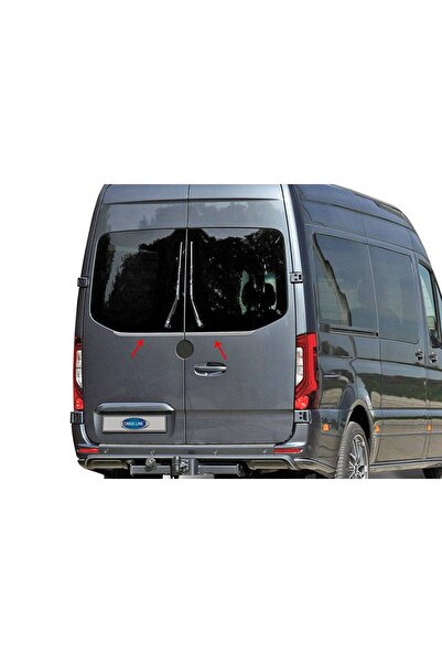 Omsa Mercedes Sprinter W907 Krom Arka Cam Alt Çıtası 2 Parça Çift Kapı 2018 V...