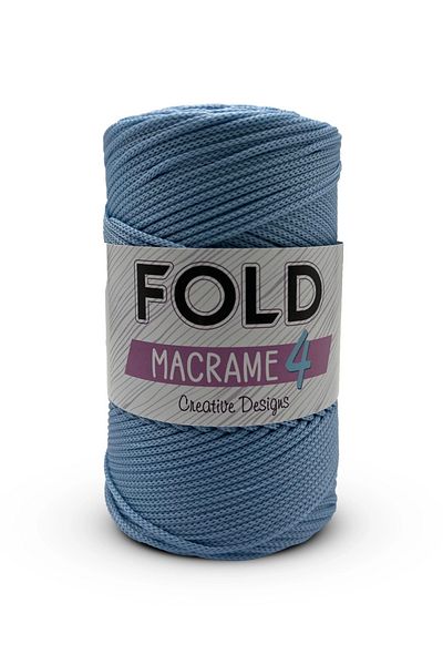 FOLD Macrame din poliester Baby Blue - Fire nr:4, frânghie 2 mm, 200 gr -230 M Supla İp Bag