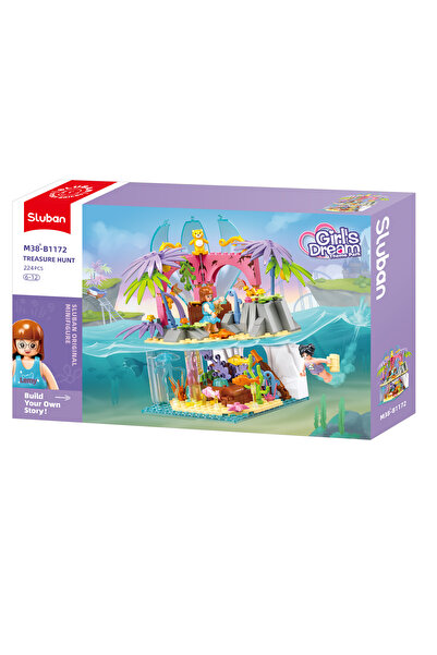 Sluban Girl's Dream Series - Secret Island Building Blocks 224 Pieces, with Minifigures