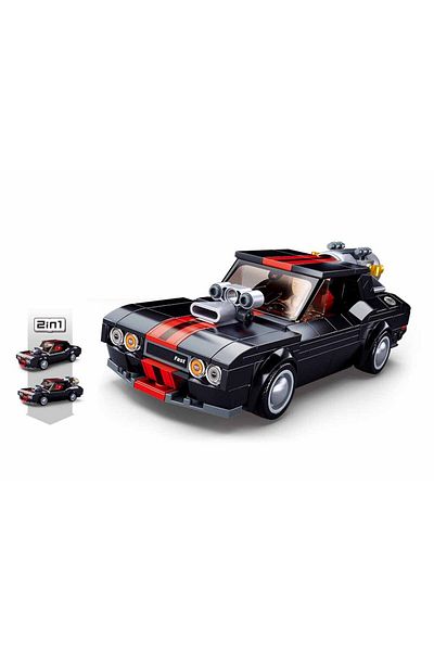 Sluban Model Bricks Series - Street Racer Car 2 in 1 Building Blocks 328 PCS with Mini Figuer