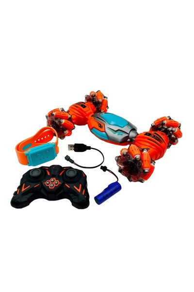 dekantoys Şarjlı El Sensörlü Akrobat Araba, Bilekten Kontrollü Uzaktan Kumandalı Araba Elle Kumandalı Araba