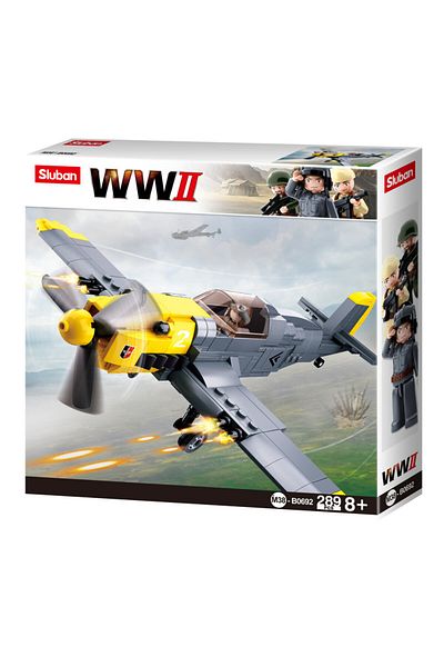 Sluban WWII Series - German Fighter Plane Building Set 289 Pcs - Multicolored
