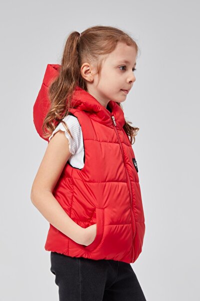 Benittokids Γιλέκο κοριτσίστικο φουσκωτό με κουκούλα 51307