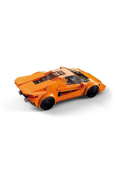 Sluban Model Bricks Series - Sports Car Building Blocks 264 Pieces with Minifigure, Orange