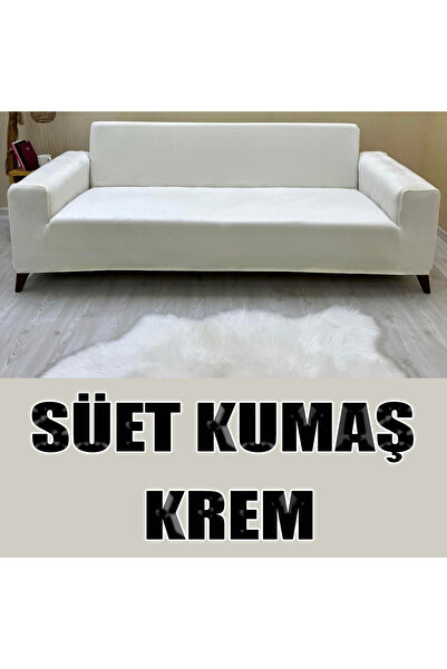Home Süet Detaylı Angora Kumaş Üçlü & Çekyat Koltuk Kılıfı