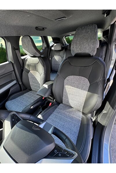 Dağ Oto Giyim RENAULT DUSTER 2024- ÖZEL DİKİM-ORTA 1070 KETEN -KENAR 900 DERİ