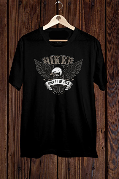 FECCY Tricou oversize din bumbac, cu imprimeu Riker Born to Be Free