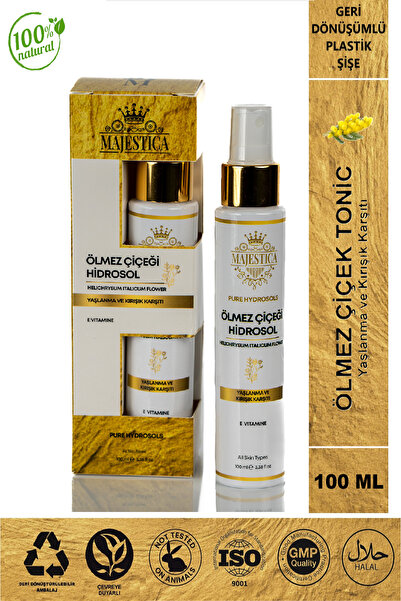 Majestica Ölmez Çiçek Hidrosol 100ml, Hellichrysum Italicum Flower Water