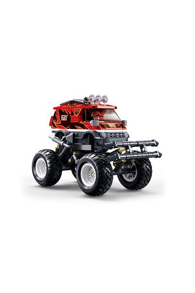 Sluban Power Bricks Series, Off-Road Vehicle Building Set 261 Pieces, with Mini Figure- Red