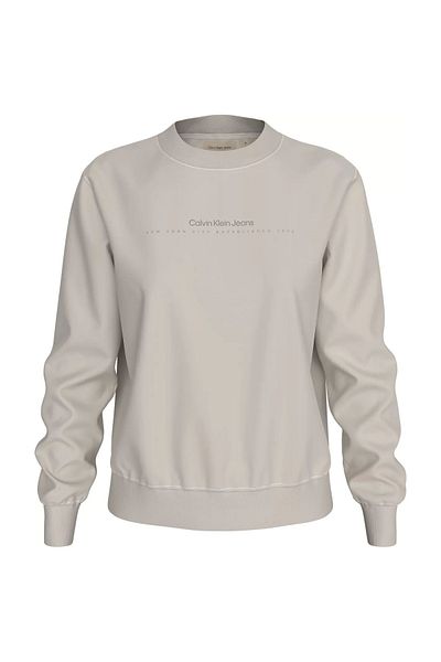 Calvin Klein Women's Cream Cola Logo Sweatshirt