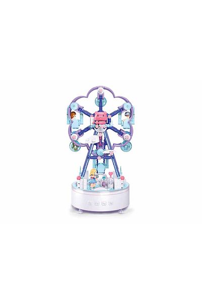 Sluban Multifunctional Ferris Wheel Building Set 620 Pieces, with Light, Music, and Mini Figures