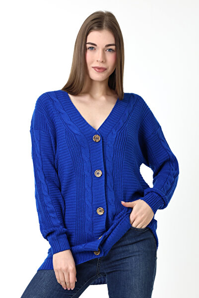 Devinka Γυναικεία ζακέτα πλεκτά με 5 κουμπιά Oversize