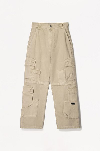 Bershka Multi-cargo baggy trousers