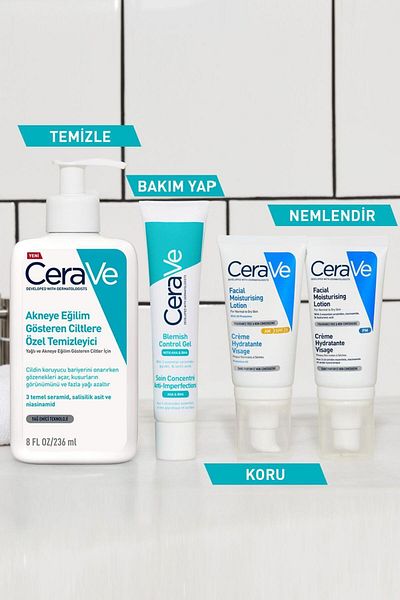 CeraVe Facial Cleansing Gel - Oily and Uneven Skin, 236 ml X2