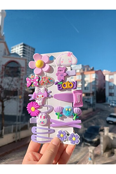 EMKSHOP Σετ 14 μικτών φιγούρων με κλιπ κούμπωμα χαριτωμένα σετ πόρπης σιλικόνης