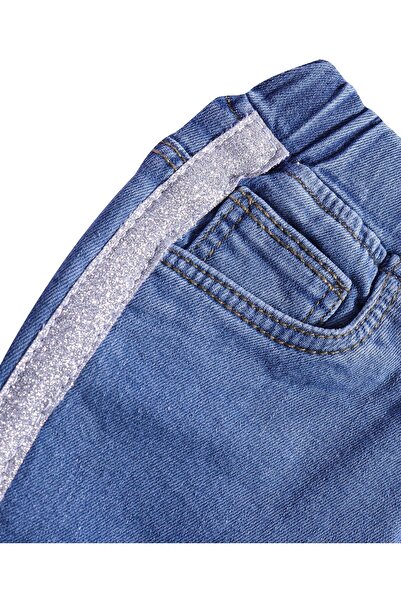 Babyhug Babyhug Denim Full Length Stretchable Solid Color Jeggings - Blue