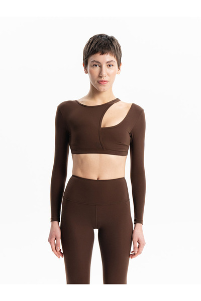 SAUDE ISTANBUL Bazar Uzun Kollu Cutout Spor Sütyeni