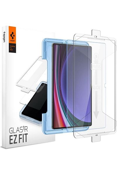 Spigen Galaxy Tab S9 Ultra Glass Screen Protector Easy Installation, Spigen Glas Tr Ezfit Slim Hd (1 Piece)