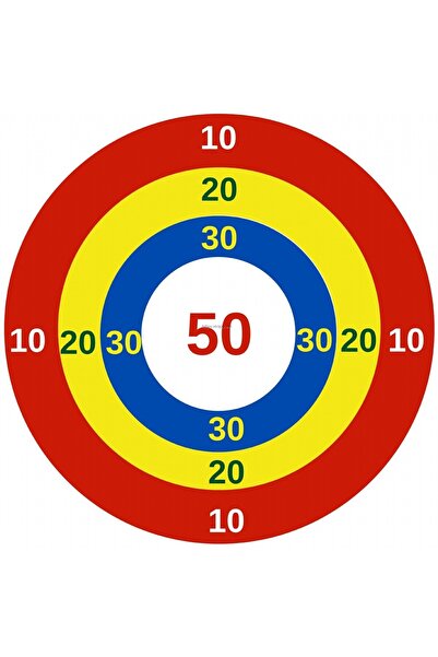 virajx Mısır Torbası Atma Branda Oyun Seti 100*100 cm (Dairesel) + 6 Adet Mısır Torbası