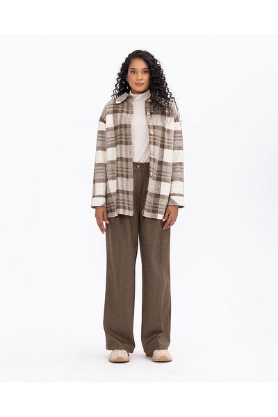 SEÇİL Pleated Wide Leg Palazzo Pants