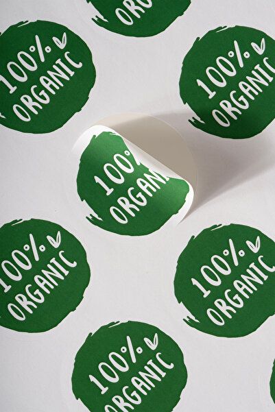 Milim Matbaa 100 bucăți 4x4 cm autocolant organic