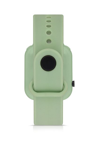 Polo Air Silicone Cord Digital Colorful Luminous Unisex Wristwatch Green Color