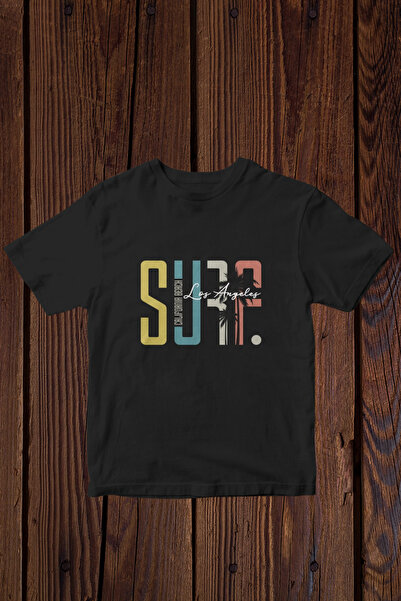FECCY Tricou oversize din bumbac cu imprimeu Surf