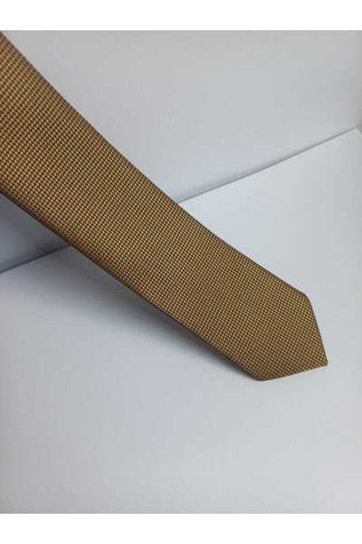 Kravatistan 5.5 cm Light Coffee Tie Handkerchief Set