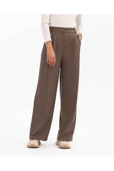 SEÇİL Pleated Wide Leg Palazzo Pants