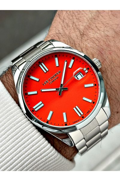 Lee Cooper men's Wristwatch - 5 Atm Waterproof, Special Design Steel Cord