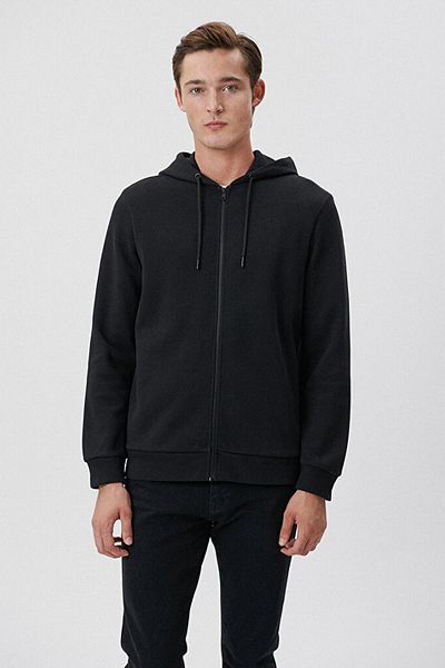 Mavi M0S10013-900-Fw Zippered Men's Sweatshirt Jacket