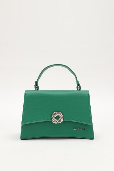 Levidor Grass Green Asymmetrical Handbag