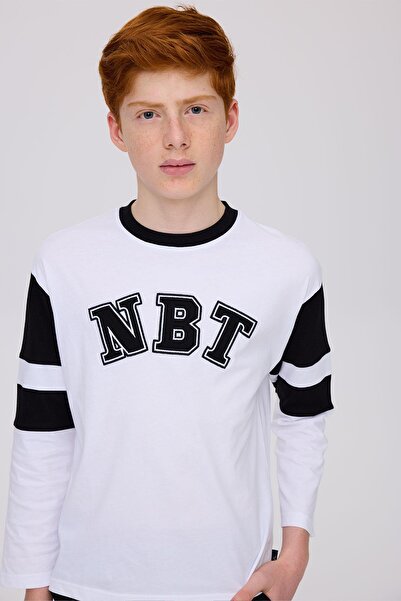 Nebbati BG Store Λευκό μπλουζάκι για αγόρι