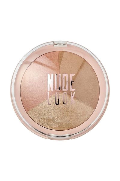 Golden Rose Nude Look Baked Trio Face Powder - Blush Bronze and Light Lathi