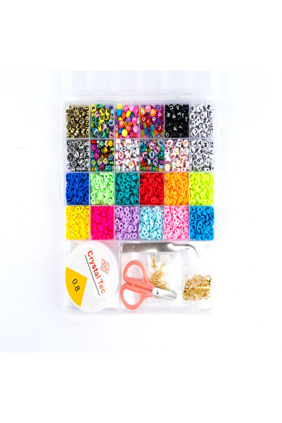 None خرز انجليزي مع لفافتين من الخيوط ومقص. 18-33-5471