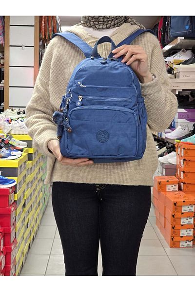 MY POLO 2113-8745 Women's Crinkle Fabric Multi-Compartment Lined Pet Waterproof Daily Mini Backpack