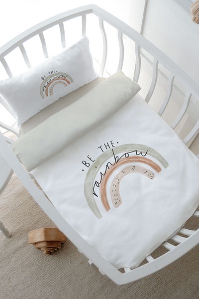 Tuğba Kuğu Royal Series Park Bed Duvet Cover Set - Be the Rainbow (80X120)