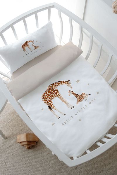 Tuğba Kuğu Royal Series Baby Giraffe Park Bed Duvet Cover Set - 80X120