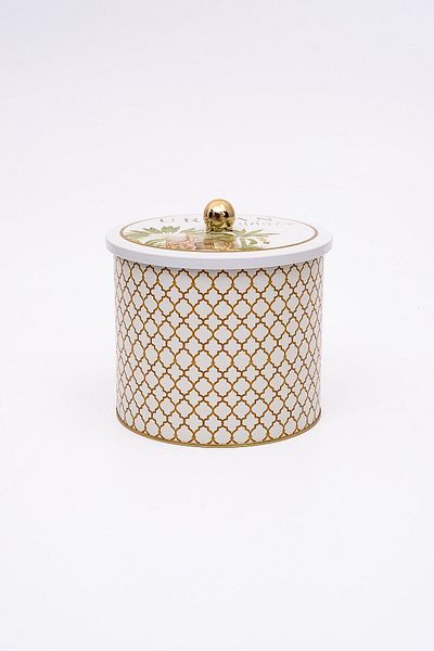 EVLE Forrest Patterned Food Storage Container - Metal Storage Container 17.5 Cm X 15.5 Cm Er146-3g
