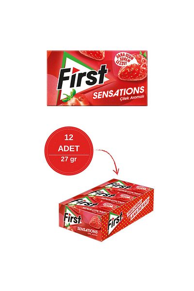 First Sensations Strawberry 27Gr - 12 Pieces