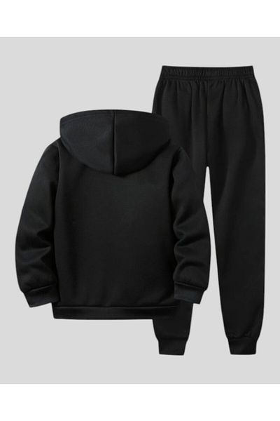 han elegant Set de trening pentru copii, unisex, 2 piese, 23 de text, cu fermoar și glugă