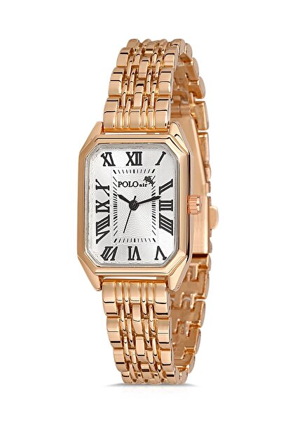 Polo Air خمر الأرقام الرومانية ساعة اليد النسائية النحاس اللون
