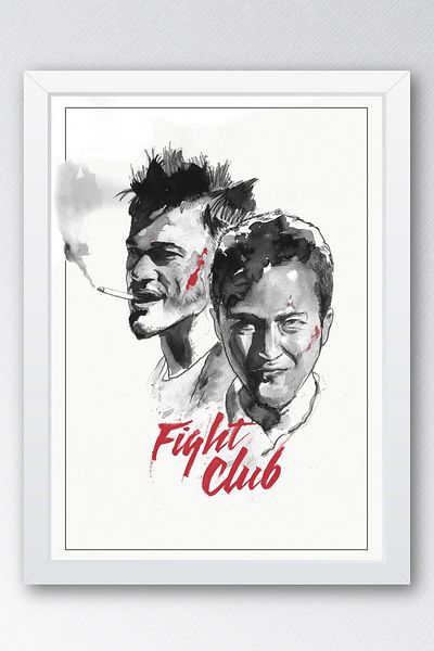 Saturn Pictură înrămată Fight Club - Pictură poster film Fight Club