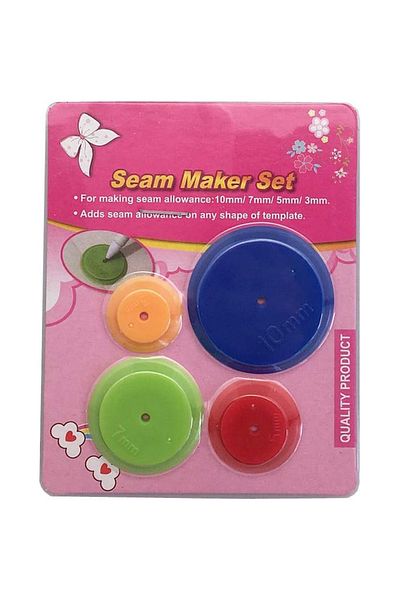 Choice 1 Pack 4 Pcs 4 Pcs/pack Different Sizes Seam Admission Marker Set Patchwork Tracing Wheel Circle Sew