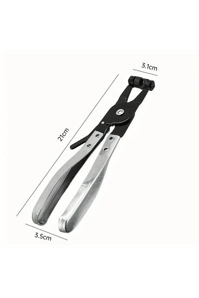 Choice Silver 1pc Auto Hose Clamp Pliers - Straight & Throat Design, Lightweight Handle For Easy Use